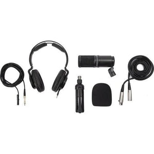 Zoom ZDM-1 Podcast Mic Pack with Headphones, Windscreen, XLR, and Tabletop Stand at PROCAM | procam.com