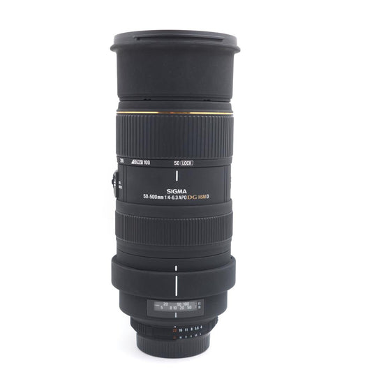 * USED * Sigma EX 50-500mm f/4-6.3 DG HSM D Lens Nikon F Mount