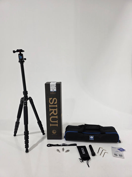 * OPEN BOX EXCELLENT * Sirui T-1005 Aluminum Travel Tripod with E-10 Ball Head