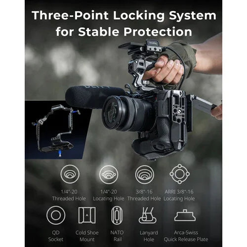 SmallRig Camera Cage for Panasonic LUMIX S1R II, S5 II, S5 IIX & G9 II at PROCAM | procam.com