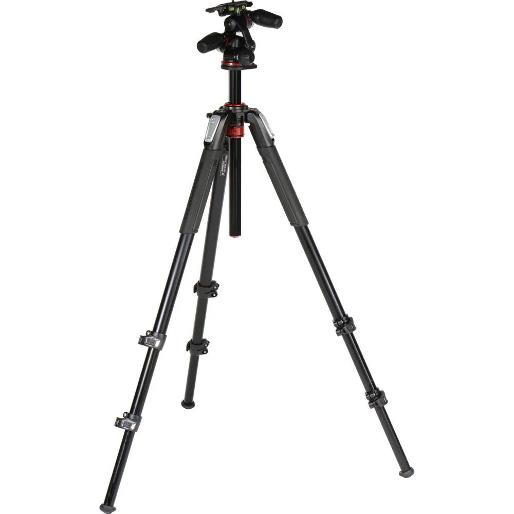 Manfrotto MT055XPRO3-3W Aluminum Tripod with 3-Way Pan/Tilt Head at PROCAM | procam.com