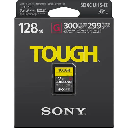 Sony SF-G TOUGH Series UHS-II SDXC Memory Card - 128GB at PROCAM | procam.com