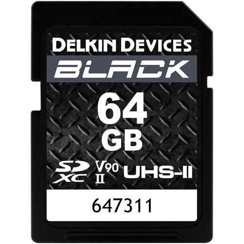 Delkin Devices BLACK UHS-II SDXC Memory Card - 64GB