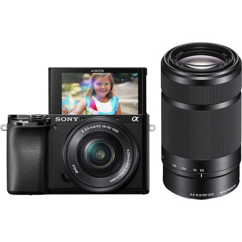 Sony a6100 Mirrorless Digital Camera with 16-50mm and 55-210mm Lenses (v1 Discontinued Model)