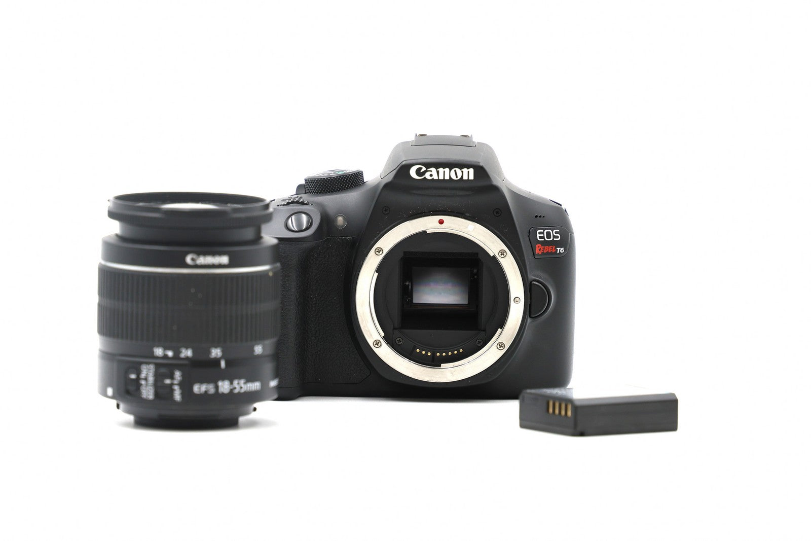 * USED * Canon EOS Rebel T6 w/ Canon 18-55mm EFS IS II Lens