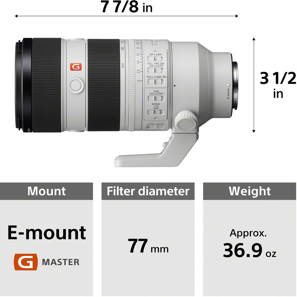 Sony FE 70-200mm f/2.8 GM OSS II Lens at PROCAM | Shop Camera