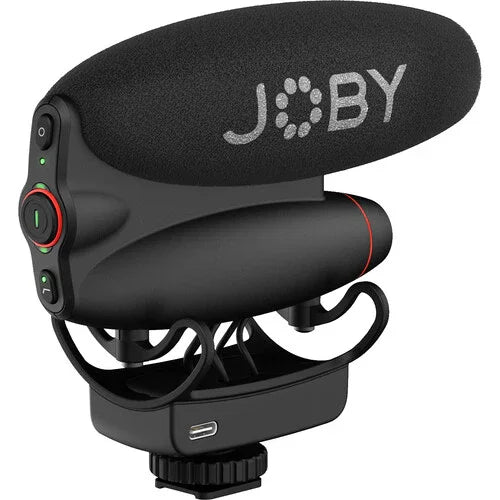 JOBY Wavo PRO DS Hybrid Analog/USB Camera-Mount Shotgun Microphone at PROCAM | procam.com