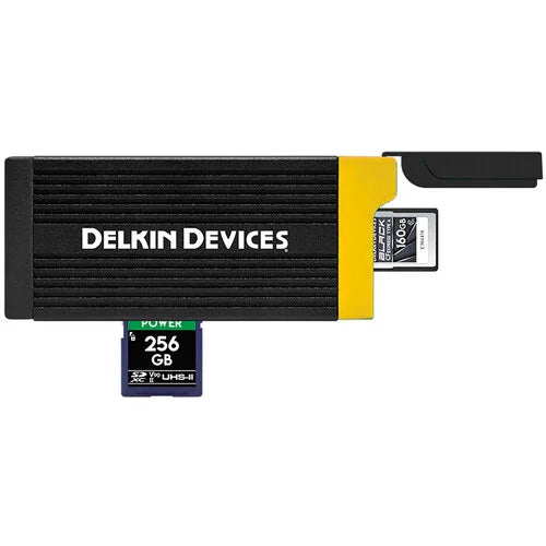 Delkin Devices USB 3.2 CFexpress Type A / SD UHS-II Memory Card Reader at PROCAM | procam.com