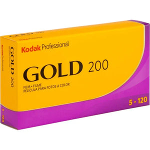Kodak Professional Gold 200 Color Negative Film (120 Roll Film) 5-Pack at PROCAM | procam.com