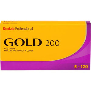 Kodak Professional Gold 200 Color Negative Film (120 Roll Film) 5-Pack at PROCAM | procam.com