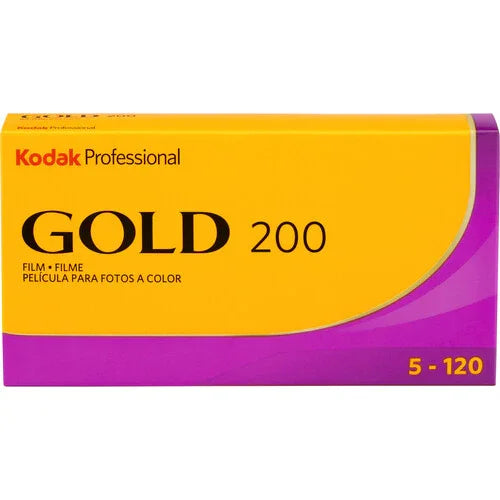 Kodak Professional Gold 200 Color Negative Film (120 Roll Film) 5-Pack at PROCAM | procam.com