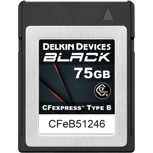 Delkin Devices BLACK CFexpress Type B Memory Card - 75GB