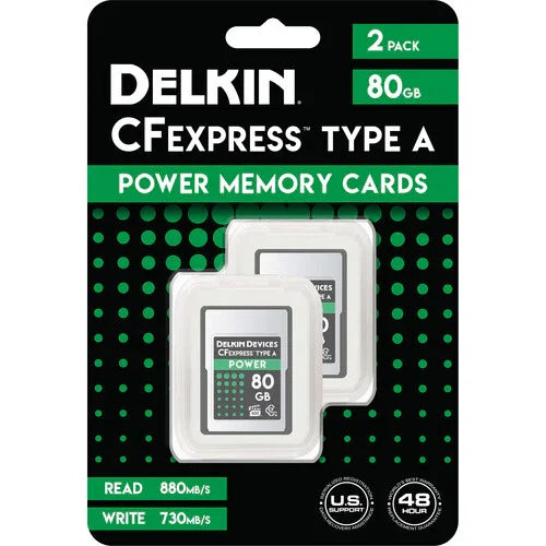 Delkin Devices 80GB POWER CFexpress Type A Memory Card (2-Pack) at PROCAM | procam.com