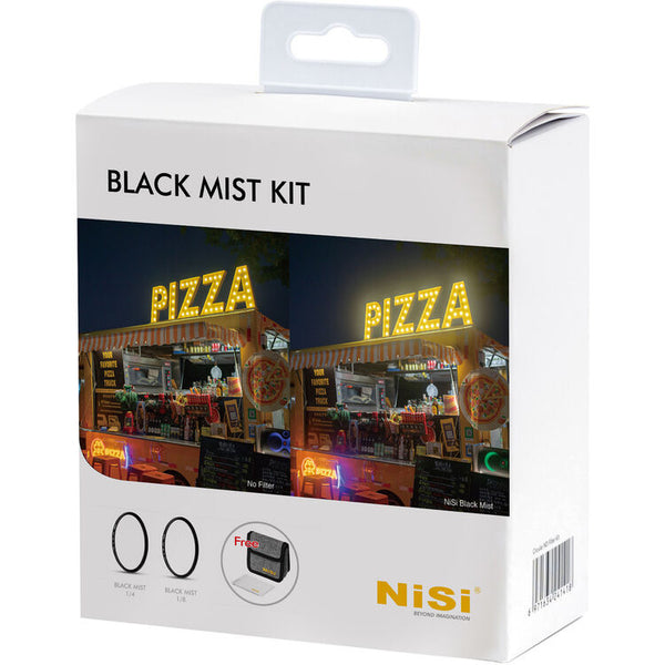 NiSi Black Mist 1/4 and 1/8 Filter Kit with Case - 95mm