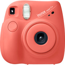 FUJIFILM Instax Mini 7+ Instant Film Camera With 10 pack Film (Coral)
