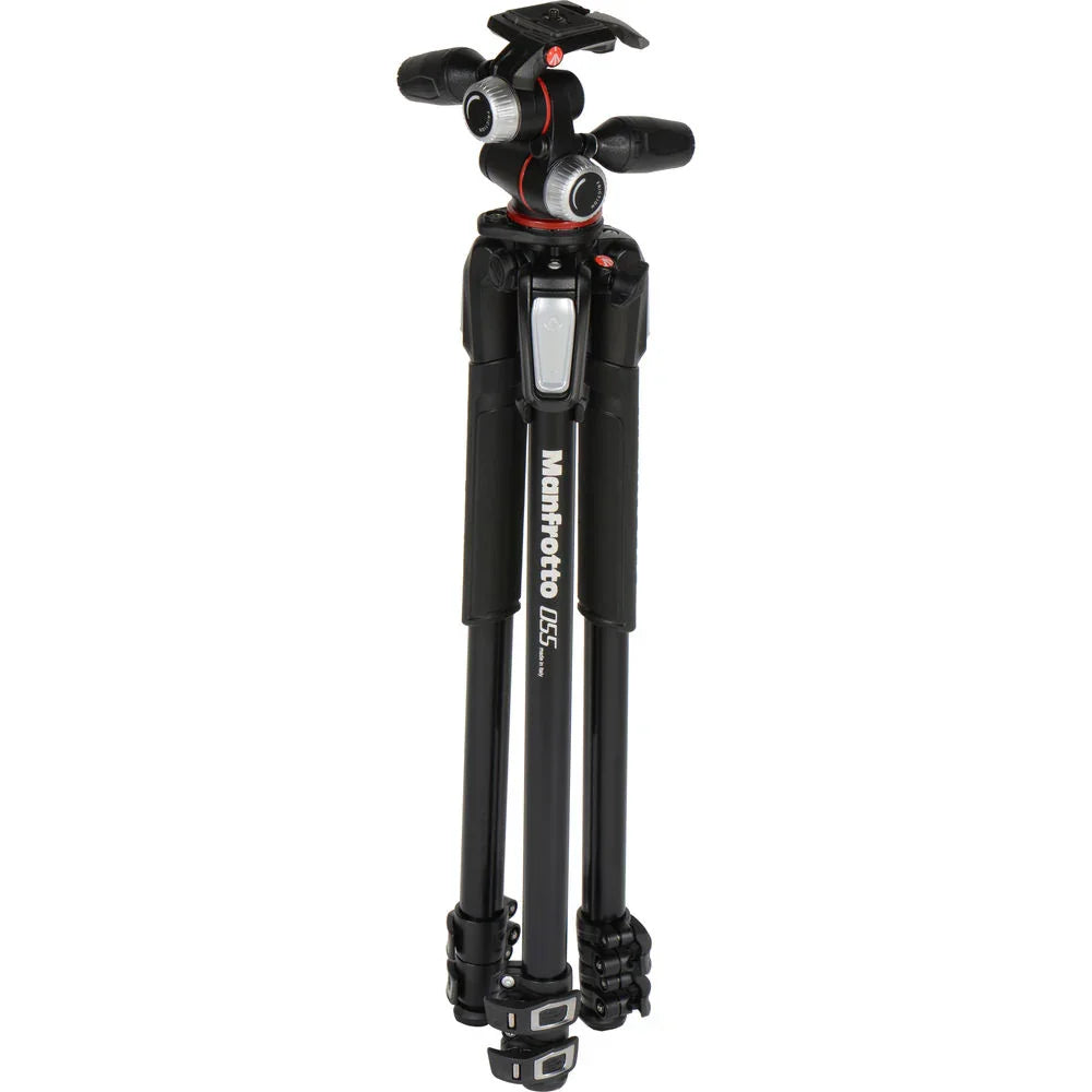 Manfrotto MT055XPRO3-3W Aluminum Tripod with 3-Way Pan/Tilt Head at PROCAM | procam.com