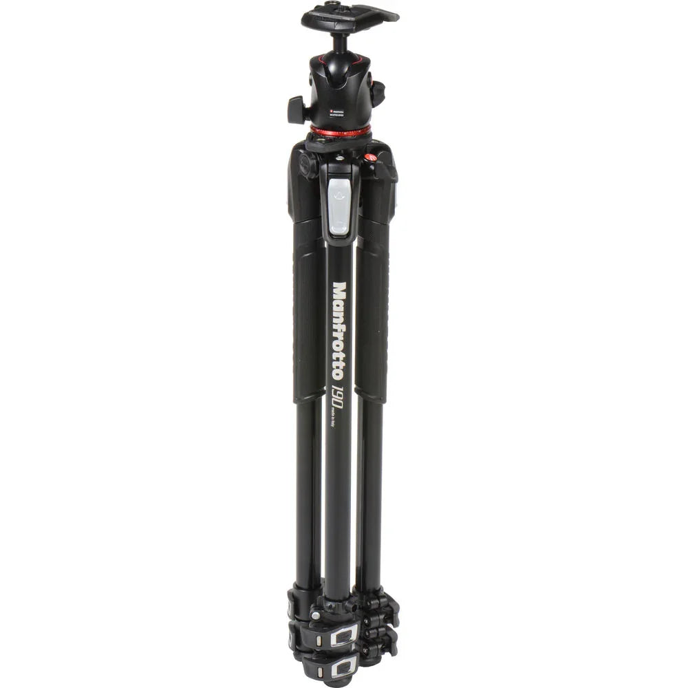 Manfrotto MK190XPRO3-BHQ2 Aluminum Tripod with XPRO Ball Head and 200PL QR Plate at PROCAM | procam.com
