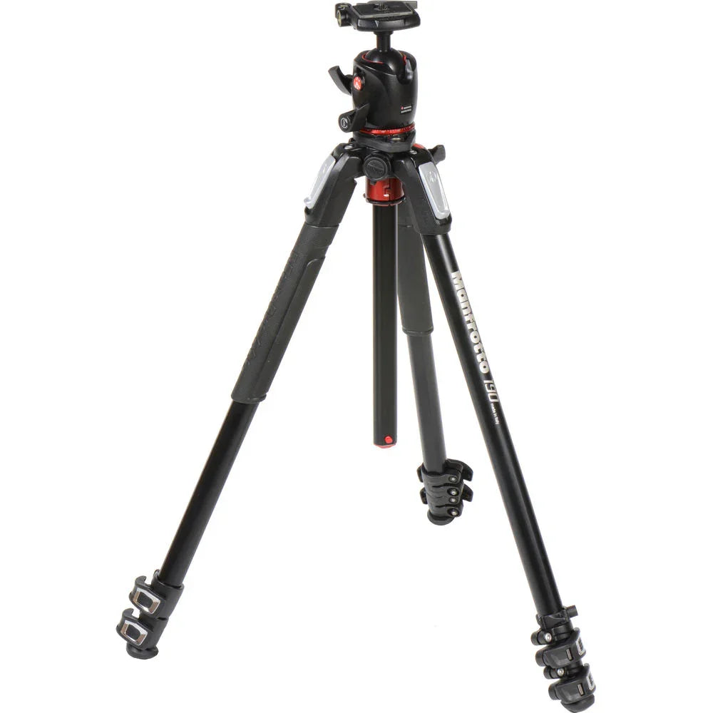 Manfrotto MK190XPRO3-BHQ2 Aluminum Tripod with XPRO Ball Head and 200PL QR Plate at PROCAM | procam.com