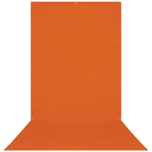 Westcott Wrinkle-Resistant Backdrop - Tiger Orange (5' x 12') at PROCAM | procam.com