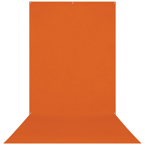Westcott Wrinkle-Resistant Backdrop - Tiger Orange (5' x 12')