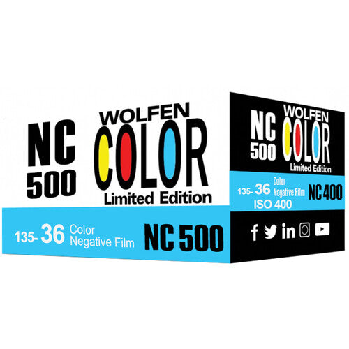 Orwo Wolfen NC500 Color Negative Film (35mm Roll Film, 36 Exposures)