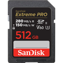 SanDisk Extreme PRO UHS-II SDXC Memory Card - 512GB