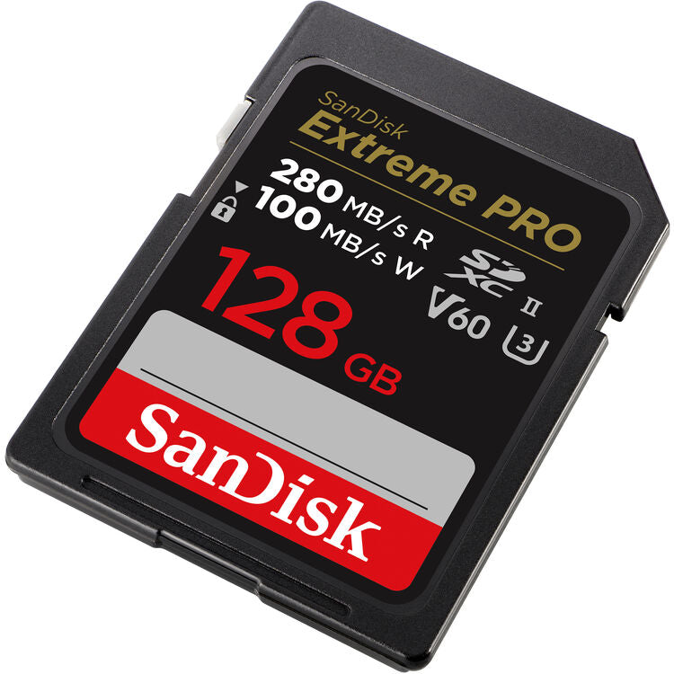 SanDisk Extreme PRO UHS-II SDXC Memory Card - 128GB