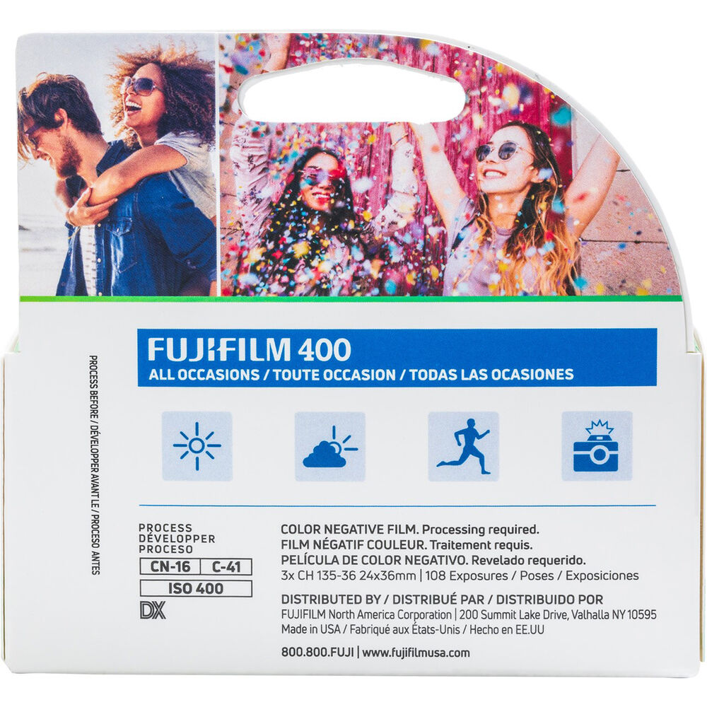 FUJIFILM Fujicolor 400 Color Negative Film (35mm Roll Film, 36