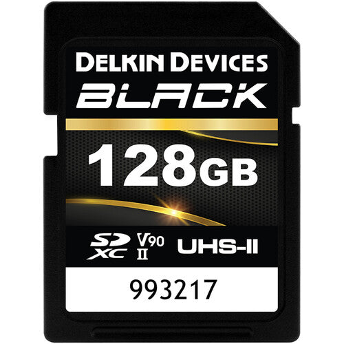 Delkin Devices BLACK UHS-II SDXC V90 Memory Card - 128GB