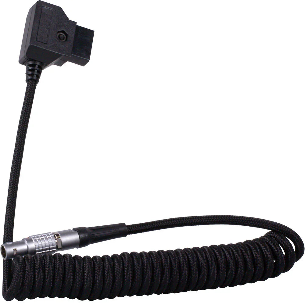 BLACKHAWK D-TAP to LEMO 2-Pin 0B Male Coiled Power Cable (12-24", Black) at PROCAM | procam.com