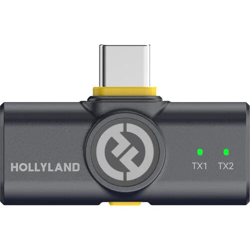 Hollyland LARK M2 DUO 2-Person Wireless Combo Microphone System (2.4 GHz, Shine Charcoal) at PROCAM | procam.com