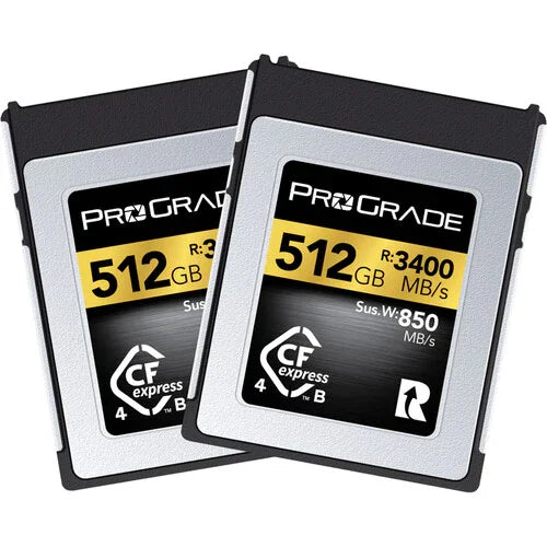 ProGrade Digital CFexpress Type B 4.0 Memory Card - 512GB (2-Pack) at PROCAM | procam.com