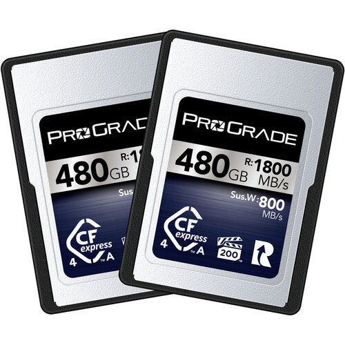 ProGrade Digital CFexpress Type A 4.0 VPG 200 Memory Card - 480GB (2-Pack)