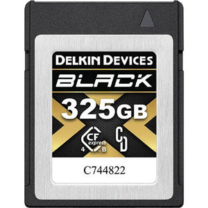Delkin Devices 325GB BLACK CFexpress Type B 4.0 Card & USB 3.2 Memory Card Reader Bundle at PROCAM | procam.com