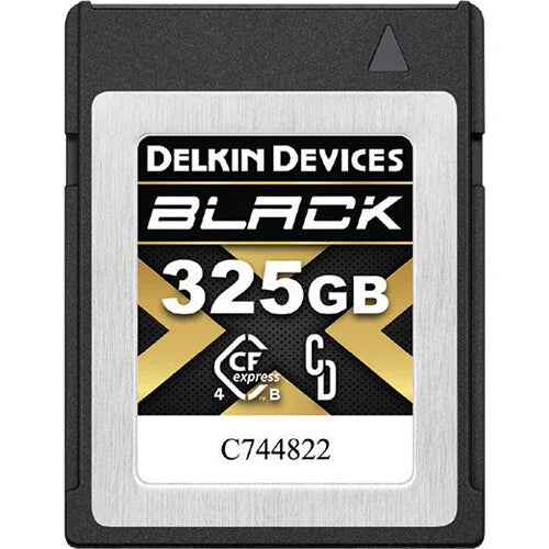Delkin Devices 325GB BLACK CFexpress Type B 4.0 Card & USB 3.2 Memory Card Reader Bundle at PROCAM | procam.com