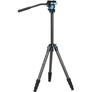 Sirui ST124 4-Section Carbon Fiber Tripod & VA-5 X Fluid Head Kit at PROCAM | procam.com