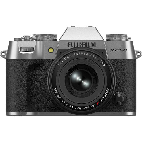 FUJIFILM X-T50 Mirrorless Digital Camera with XF 16-50mm f/2.8-4.8 R LM WR Lens (Silver)