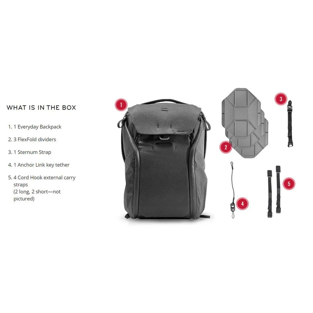 Peak Design Everyday Backpack v2 (20L, Charcoal) at PROCAM | procam.com