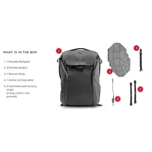 Peak Design Everyday Backpack v2 (20L, Charcoal) at PROCAM | procam.com