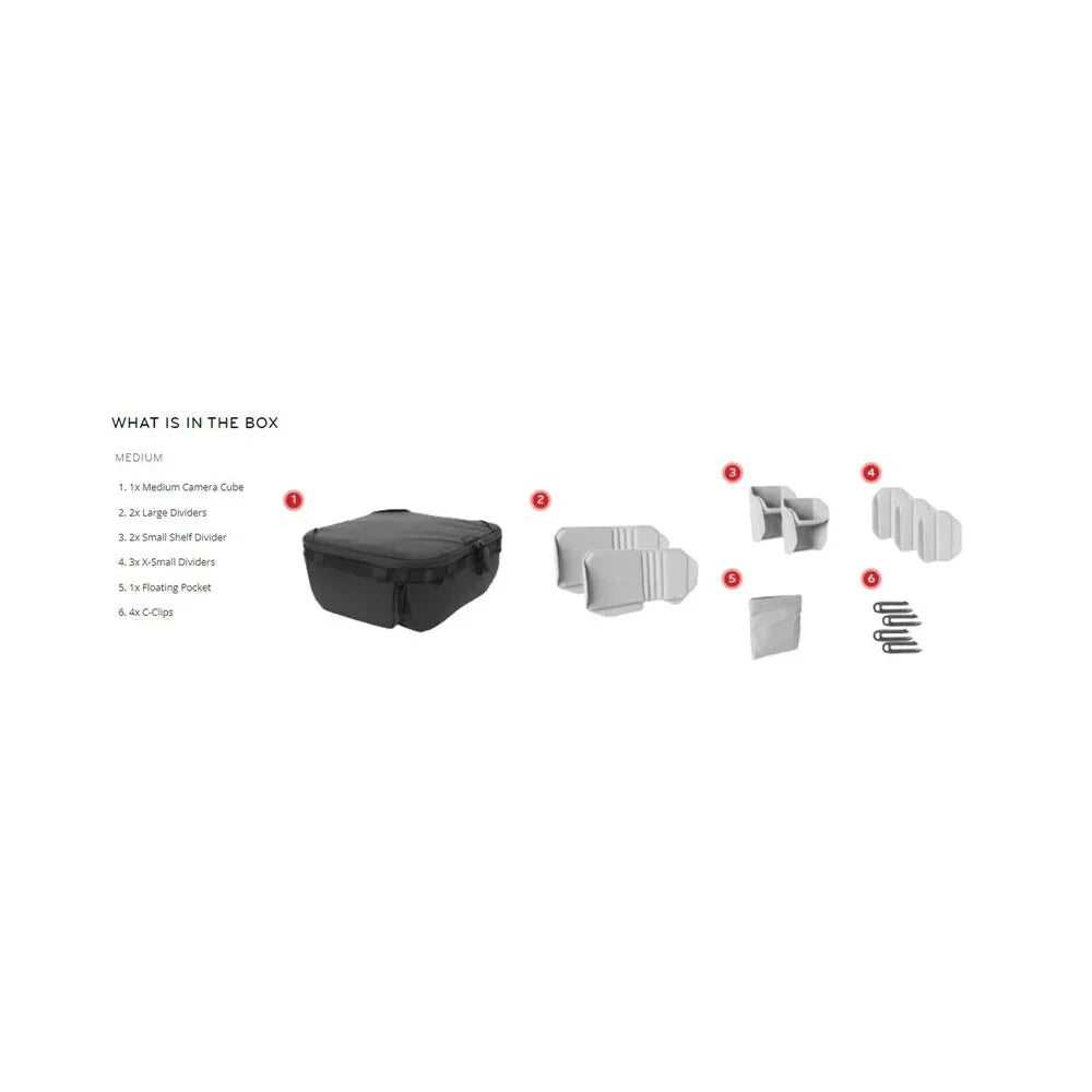 Peak Design Camera Cube V2 (Black, Medium) at PROCAM | procam.com