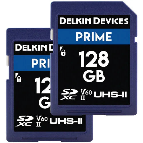 Delkin Devices 128GB Prime UHS-II SDXC Memory Card (2-Pack) at PROCAM | procam.com