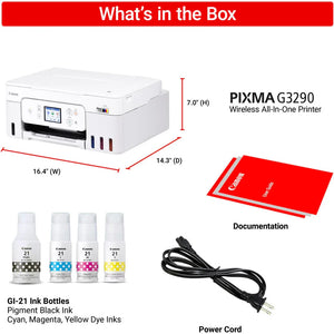 Canon PIXMA G3290 Wireless MegaTank All-in-One Printer at PROCAM | procam.com