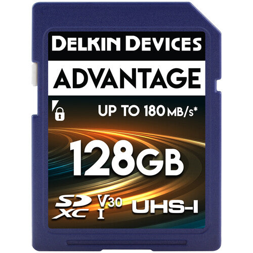 Delkin Devices Advantage UHS-I  V30 SDXC Memory Card - 128GB