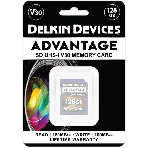 Delkin Devices Advantage UHS-I  V30 SDXC Memory Card - 128GB