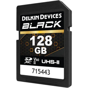Delkin Devices BLACK UHS-II V60 SDXC Memory Card - 128GB at PROCAM | procam.com