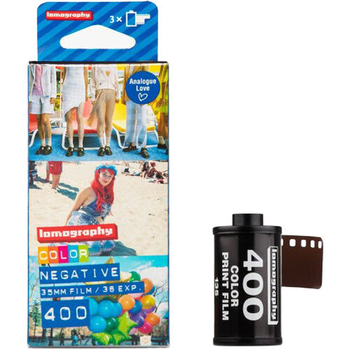 Lomography 400 Color Negative Film (35mm Roll Film, 36 Exposures) 3-Pack