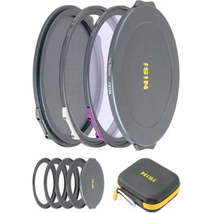 NiSi JetMag Pro Night Kit 82MAG Magnetic Filter Kit (Natural Night, Cross Screen 4x, 67mm/72mm/77mm/82mm Adaptors, Two Front Caps, Back Cap, Caddy Pouch) at PROCAM | procam.com