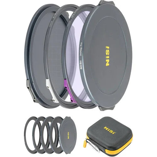 NiSi JetMag Pro Night Kit 82MAG Magnetic Filter Kit (Natural Night, Cross Screen 4x, 67mm/72mm/77mm/82mm Adaptors, Two Front Caps, Back Cap, Caddy Pouch) at PROCAM | procam.com