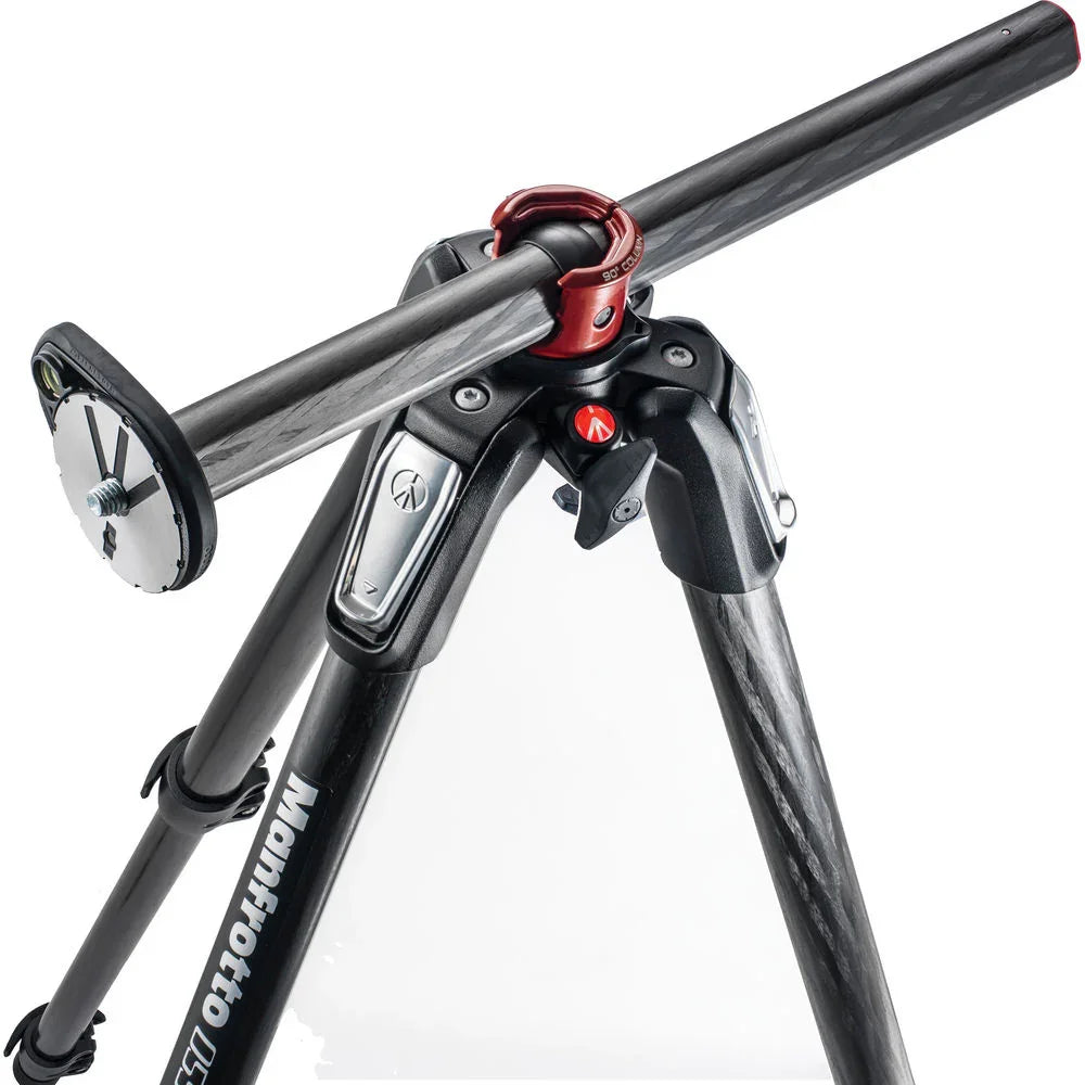 Manfrotto 055 Carbon Fiber 3-Section Tripod with Horizontal Column with XPRO Ball Head Kit at PROCAM | procam.com