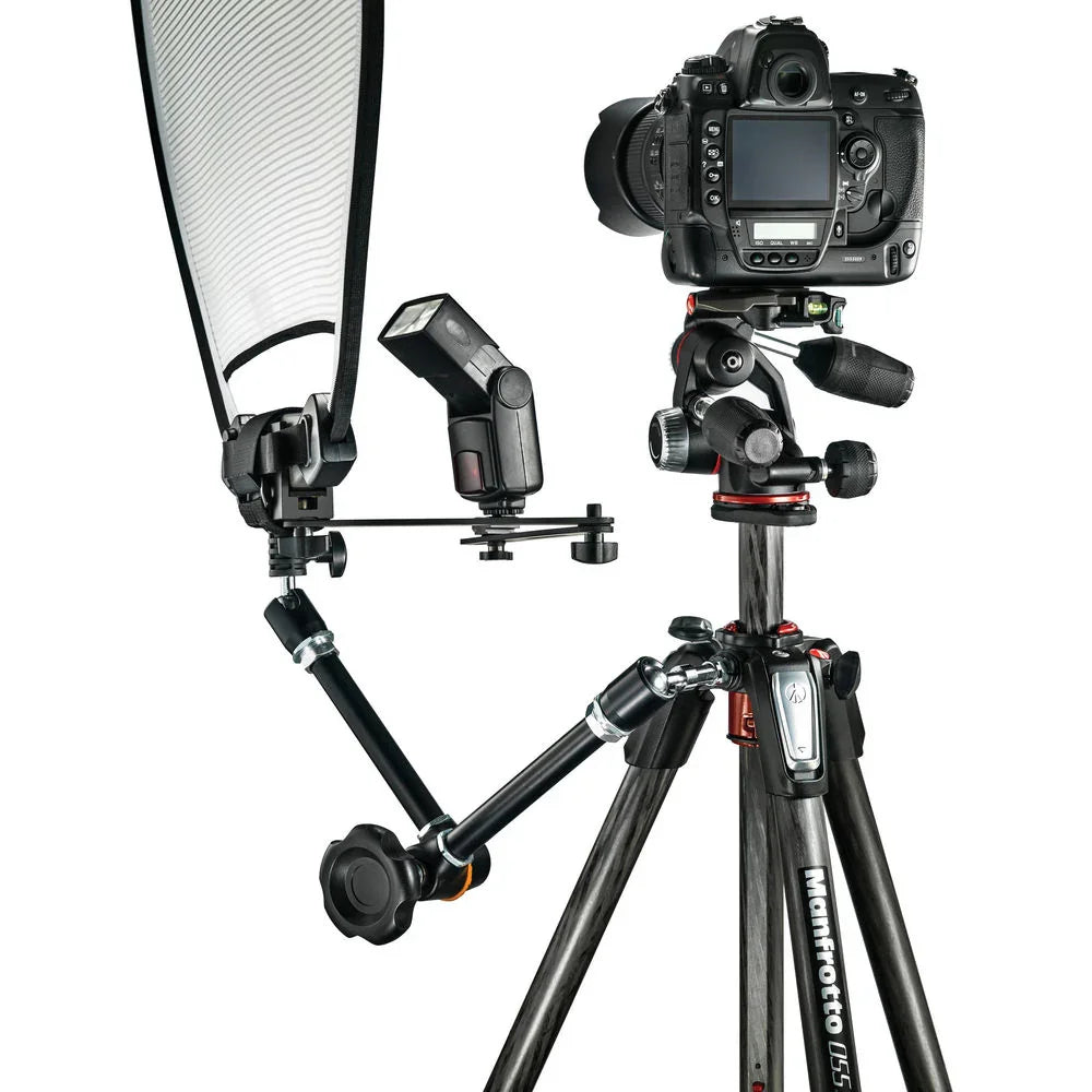 Manfrotto 055 Carbon Fiber 3-Section Tripod with Horizontal Column